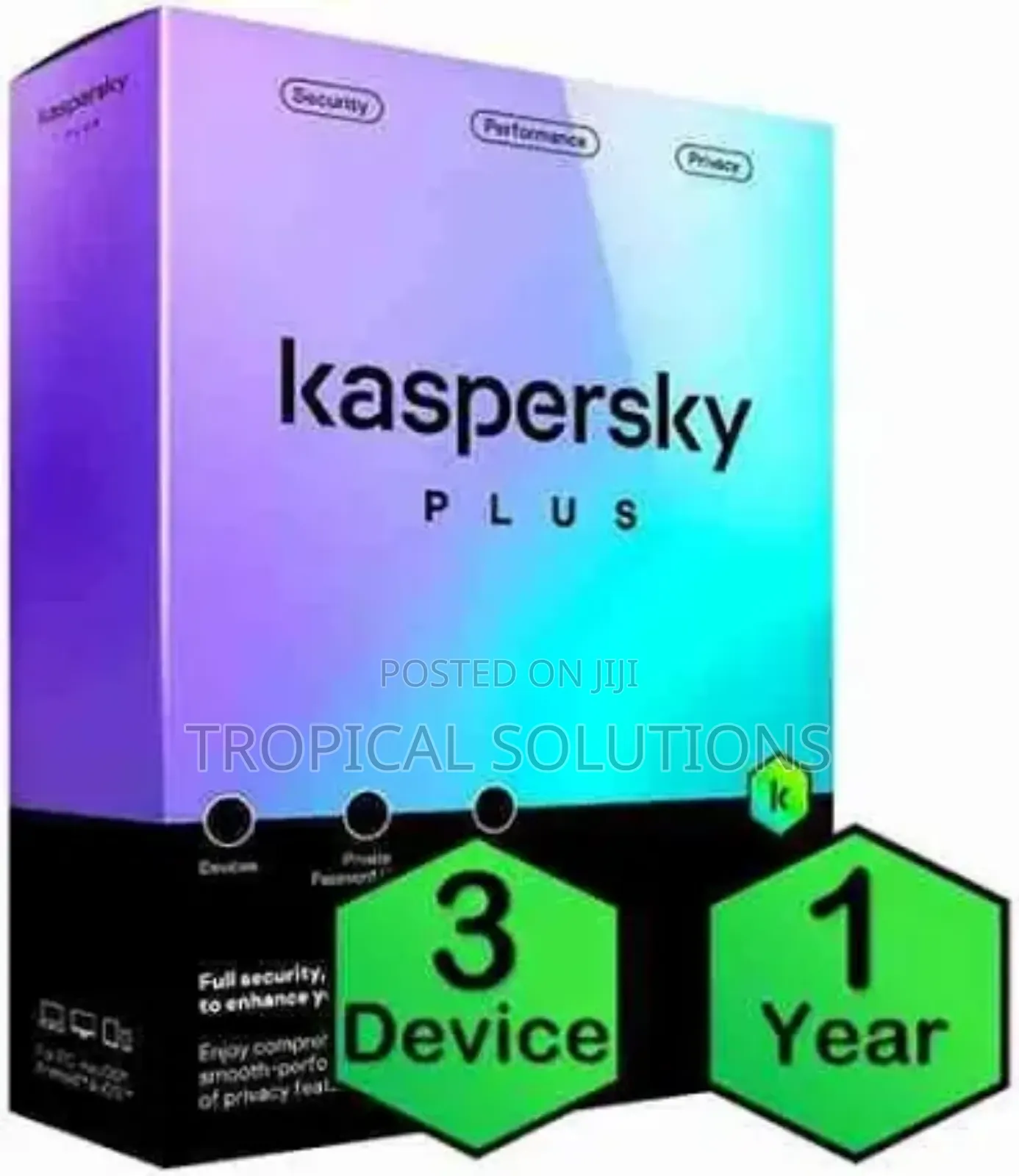 Kaspersky Plus 3 Devices 1 Year Antivirus