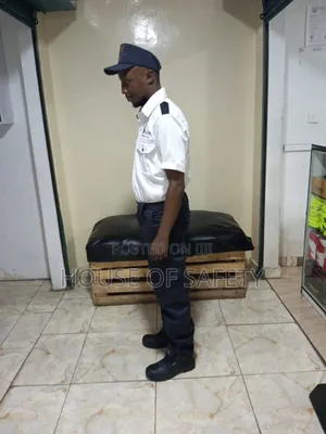 Security Uniform White and Black