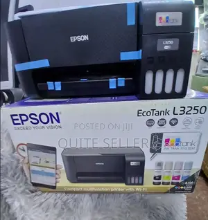 (Black Cyan Magenta and Yellow) Manual Power Cable,Epson L3250 Printer