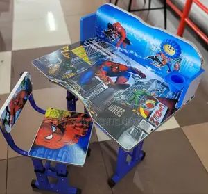 Spider Man Blue Executive Adjustable Kids Study Table Dej