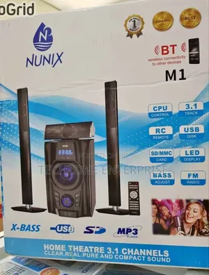 Nunix Nu-M1 12000w 3.1 Channel Mini Home Theatre With Warranty 