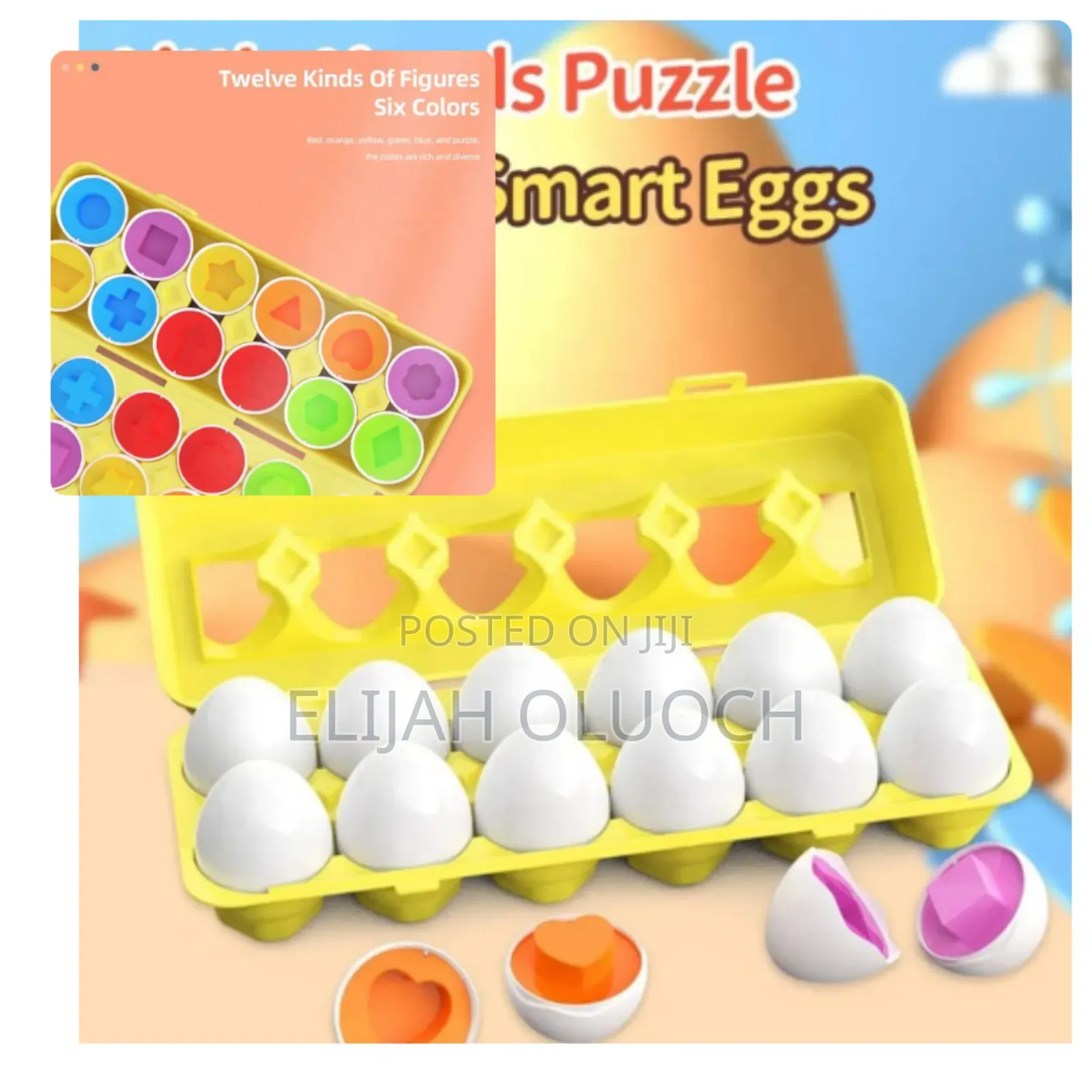 12 Color Matching Eggs Game