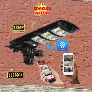 Energy-Saving 450w Solar Street Light With 12mp 4g Camera