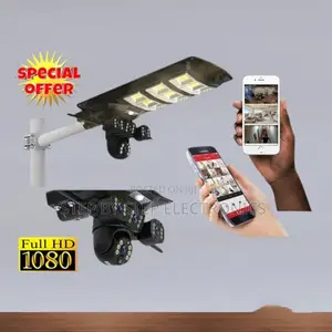 450 Watts Solar Powered Street Light With Built-in 12mp 4g CCTV Camera