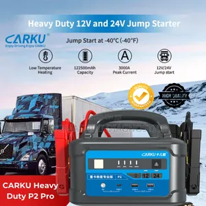 Carku Heavy Duty P2 Pro
12v 24v Vehicle Battery Jump Starter