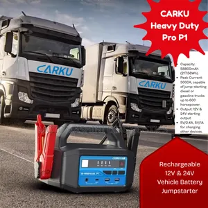 Carku Heavy Duty P1 Pro
12v 24v Vehicle Battery Jump Starter