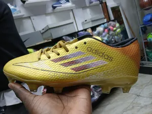 Golden Football Shoes for Children