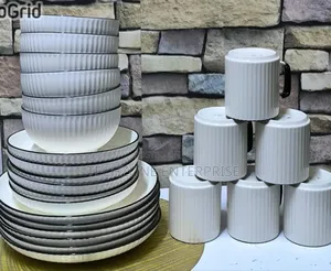 Classic White Japanese 24 Pieces Dinner Set 