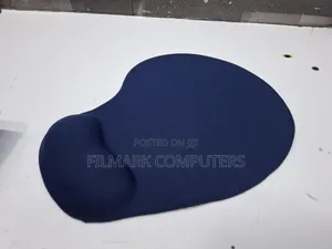 Comfortable Mouse Pad With Gel Wrist Support F-02 ( Blue)