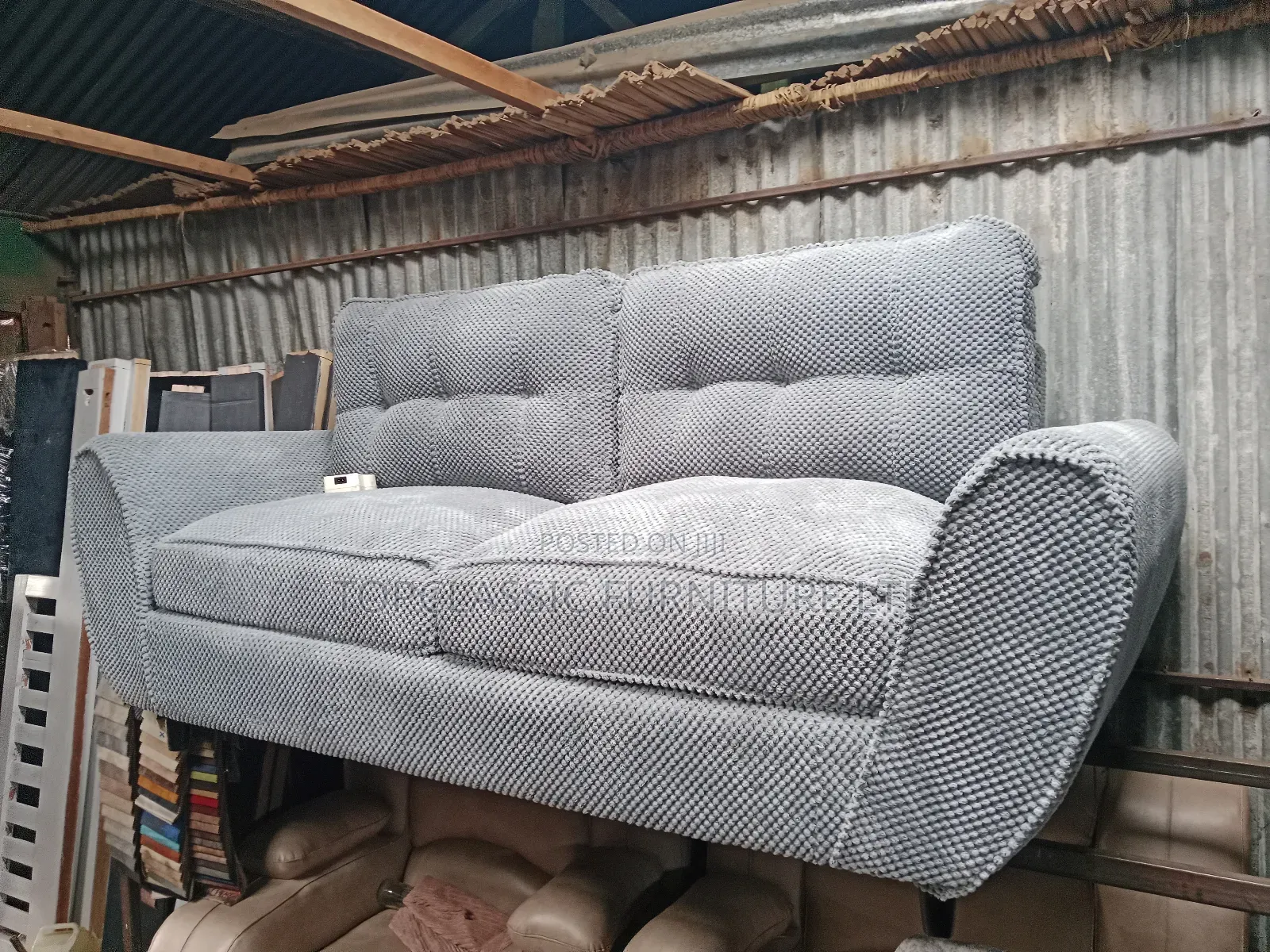 Butterfly  Spring Cushion 3seater Gray