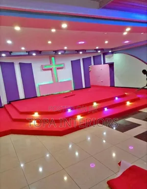 Pulpit Decoration Red Carpets Supply and Installation