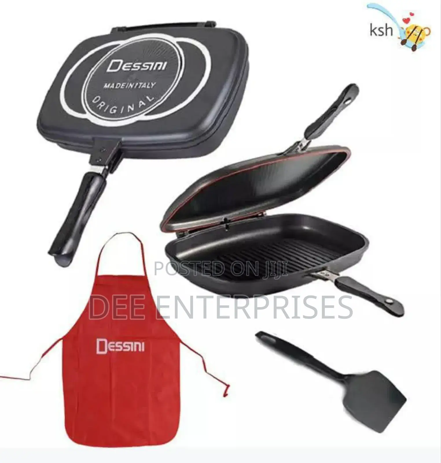 36cm Dessini Double Grill Pan