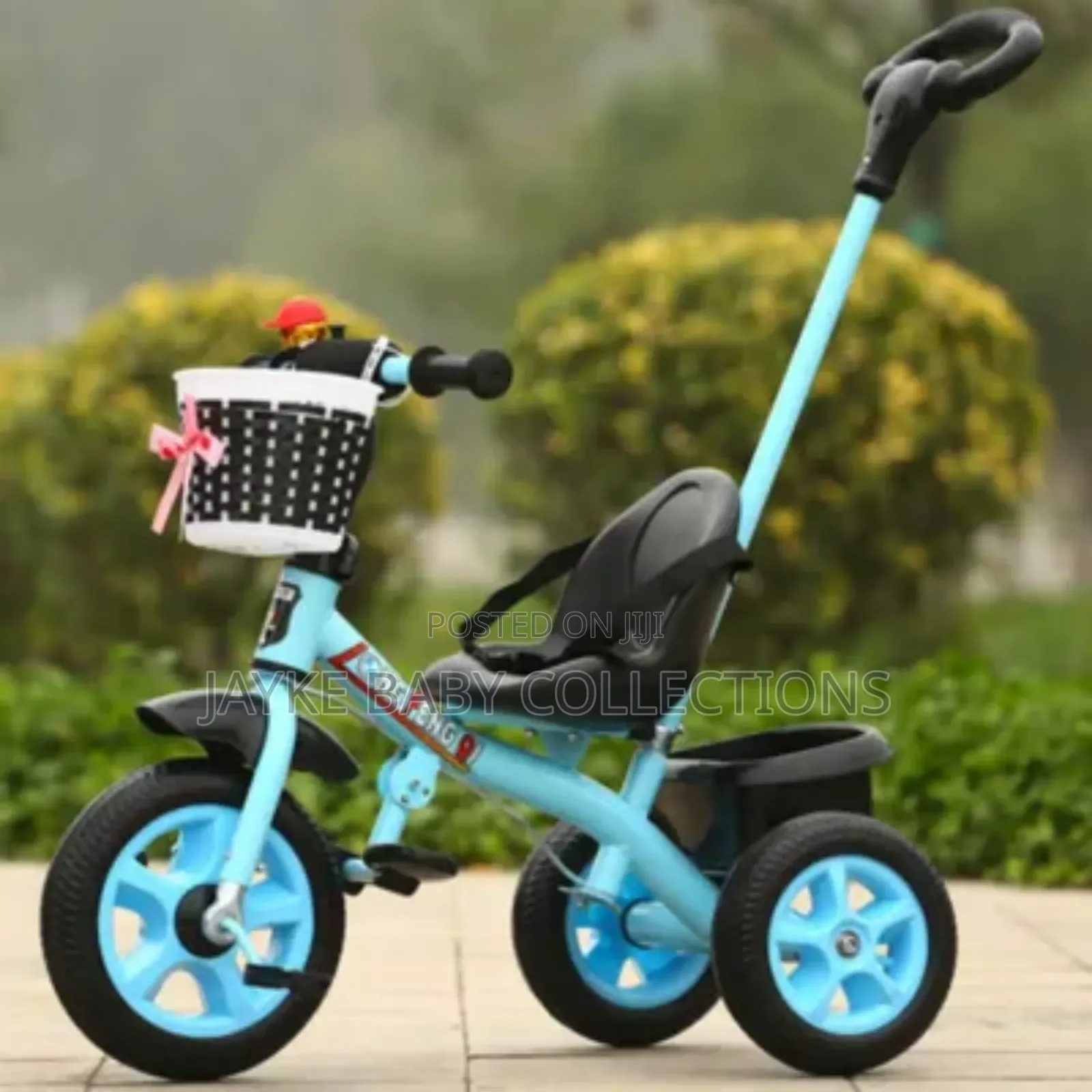 3-Wheel Baby Tricycle Stroller With Push Handle