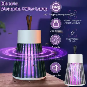 Portable Electric Shock Mosquito Flies Insect Zapper Killing Lamp