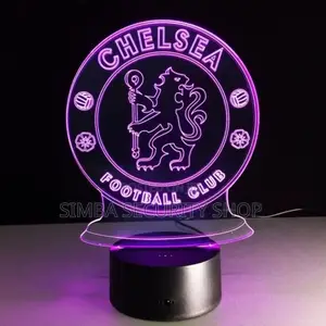 Chelsea 3d Football Club Night Light Holographic Lamp Gift