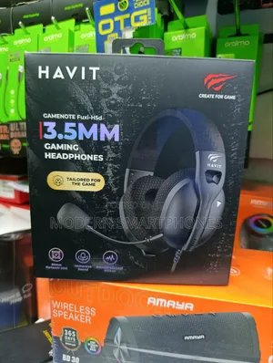 Havit Fuxi-H5d Wired Gaming Headphones, 3.5mm Plug Detachable Mic