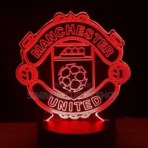 Manchester United Man U 3d Football Club Night Light RGB Logo Lamp