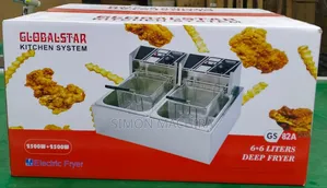 Globalstar 6+6l Stainless Steel Double Deep Fryer