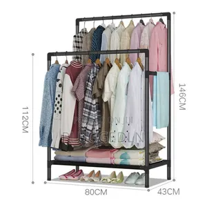 *Double Pole Clothing Rack