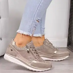 Side Zip Up Lady Sneakers ,Side Zip Ups Sizes 37-43