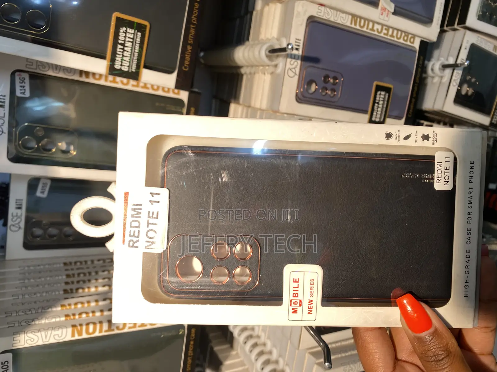 Pixie Xiaomi Redmi Note 11 Genuine Leather Plating Phone Case