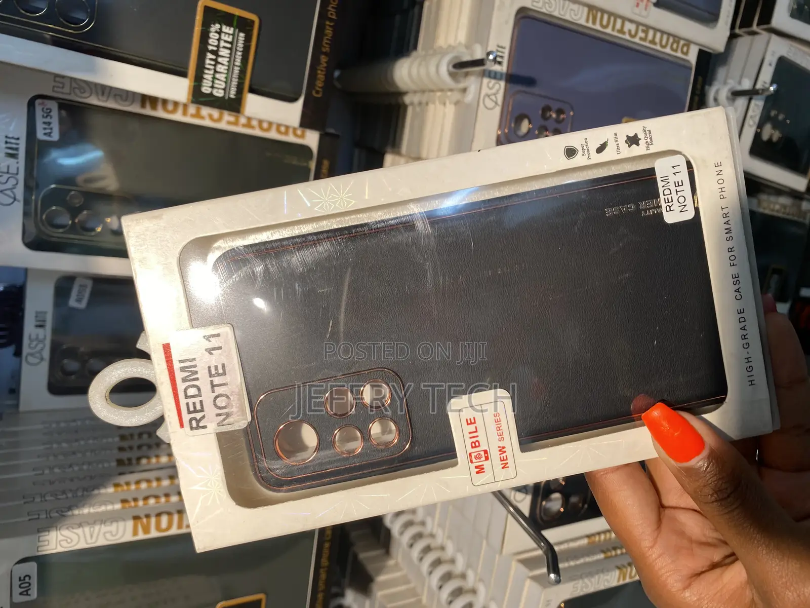 Pixie Xiaomi Redmi Note 11 Genuine Leather Plating Phone Case