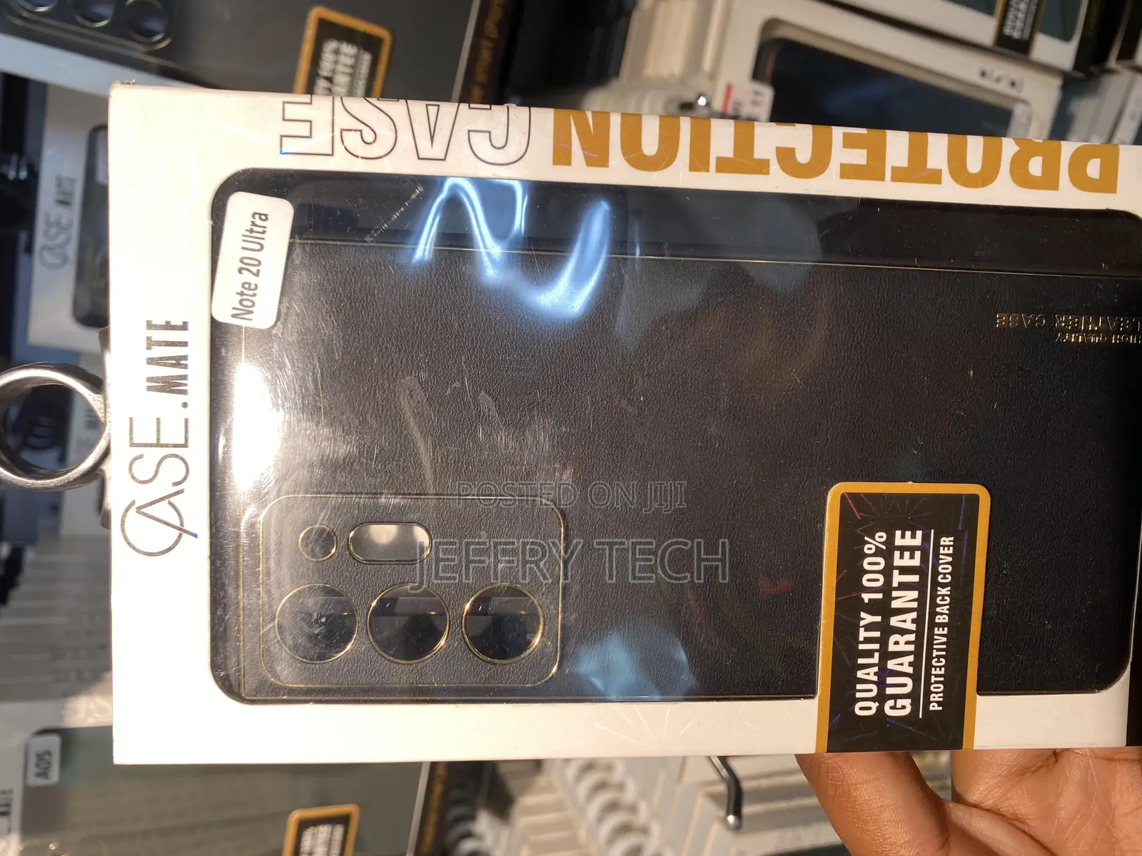 Vendor Gold Electroplated Leather Case for Galaxy Note 20 Ultra