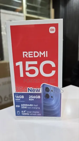 New Xiaomi Redmi 15C 4G 256 GB Black