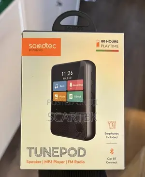 Porodo Soundtec Tunepod Speaker Mp3 Player With Fm Radio & Car Bt