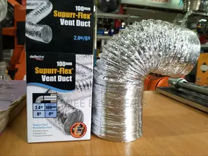 100mm Supurr-Flex Vent Duct 2.4m/8ft