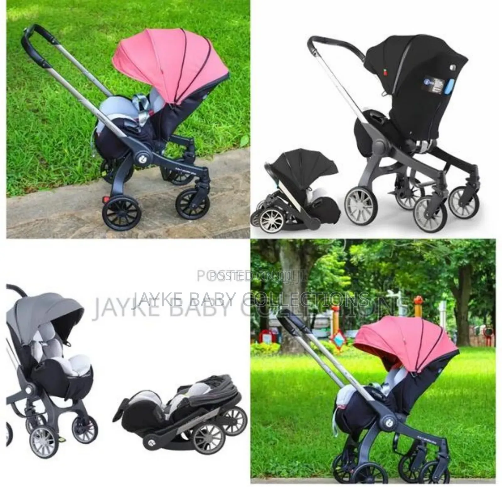 4in1 Stroller -carseat, Carrycot, Stroller Basket