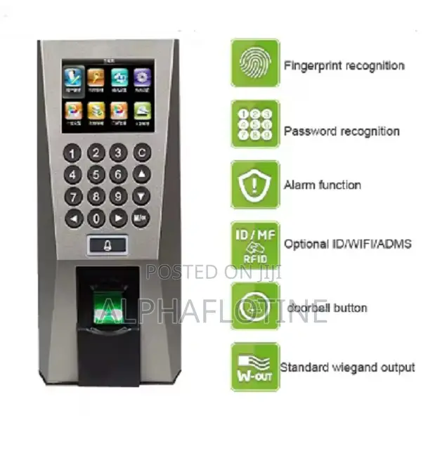 Biometric Fingerprint Reader Foraccess Control And Time Attendance F18