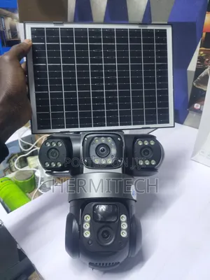 4g Solar PTZ CCTV Surveillance Camera 3 Screens 3lens