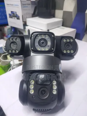 4g Solar PTZ CCTV Surveillance Camera 3 Screens 3lens