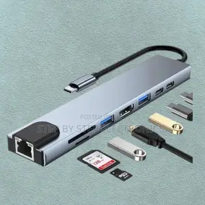 Inexpensive 8 Port 8 in 1 Usb Type-C Hub Multiport Adapter