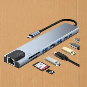 High-Definition 8 Port 8 in 1 Usb Hub Type-C Multiport Adapter