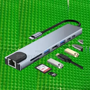 8 in 1 Usb Type-C Usb Hub Adapter With Universal Compatibility