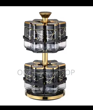 12pcs Rotatable Double Layer Spice Rack