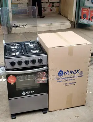New Model Nunix 50*55 4 Gas Burner Standing Cooker Gas Oven