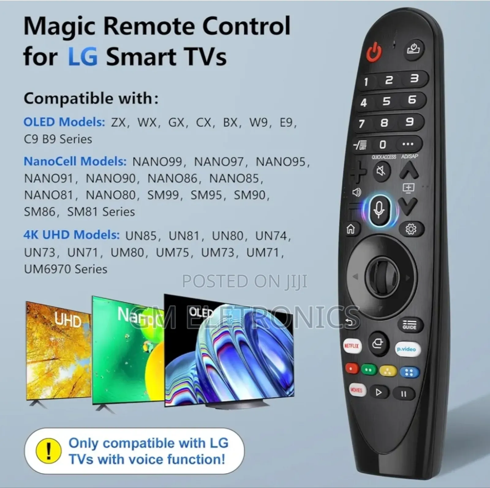Universal Magic Lg Replacement Remote With Voice Pointer.