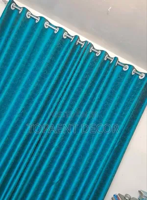 Blue Eyelates Window Curtain Magic