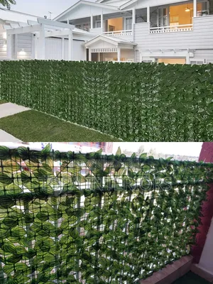 Fake Fence Artificial Green Privacy Hedge Fence for Outdoor Garden