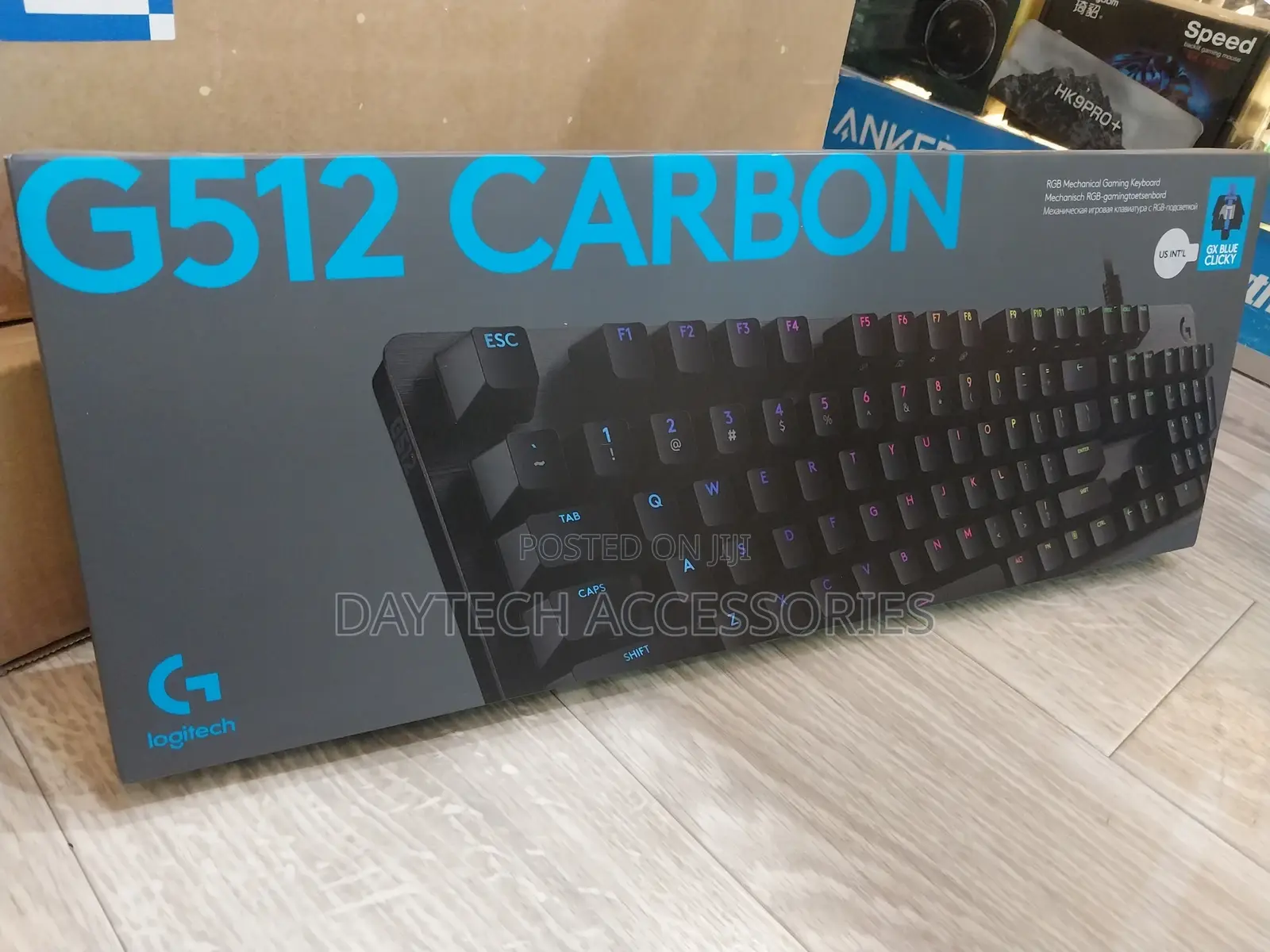 Logitech G512 Carbon RGB Mechanical Gaming Keyboard.
