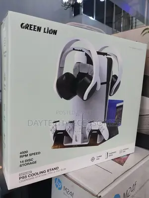 Green Lion Gpx380 Ps5/Ps5 Slim Cooling Stand Charging Station