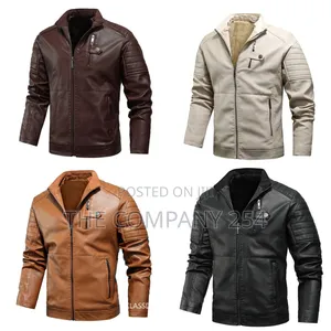 Quality All Weather Casual Men Leather Casual Fur Business Jackets