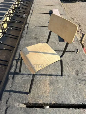 Standard School Chair – Wooden Metal Frame