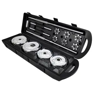 Chrome 50 KGS Dumbells Set With Case.