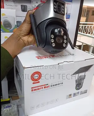 V380 Solar PTZ Camera 4g Enabled Night Vision
