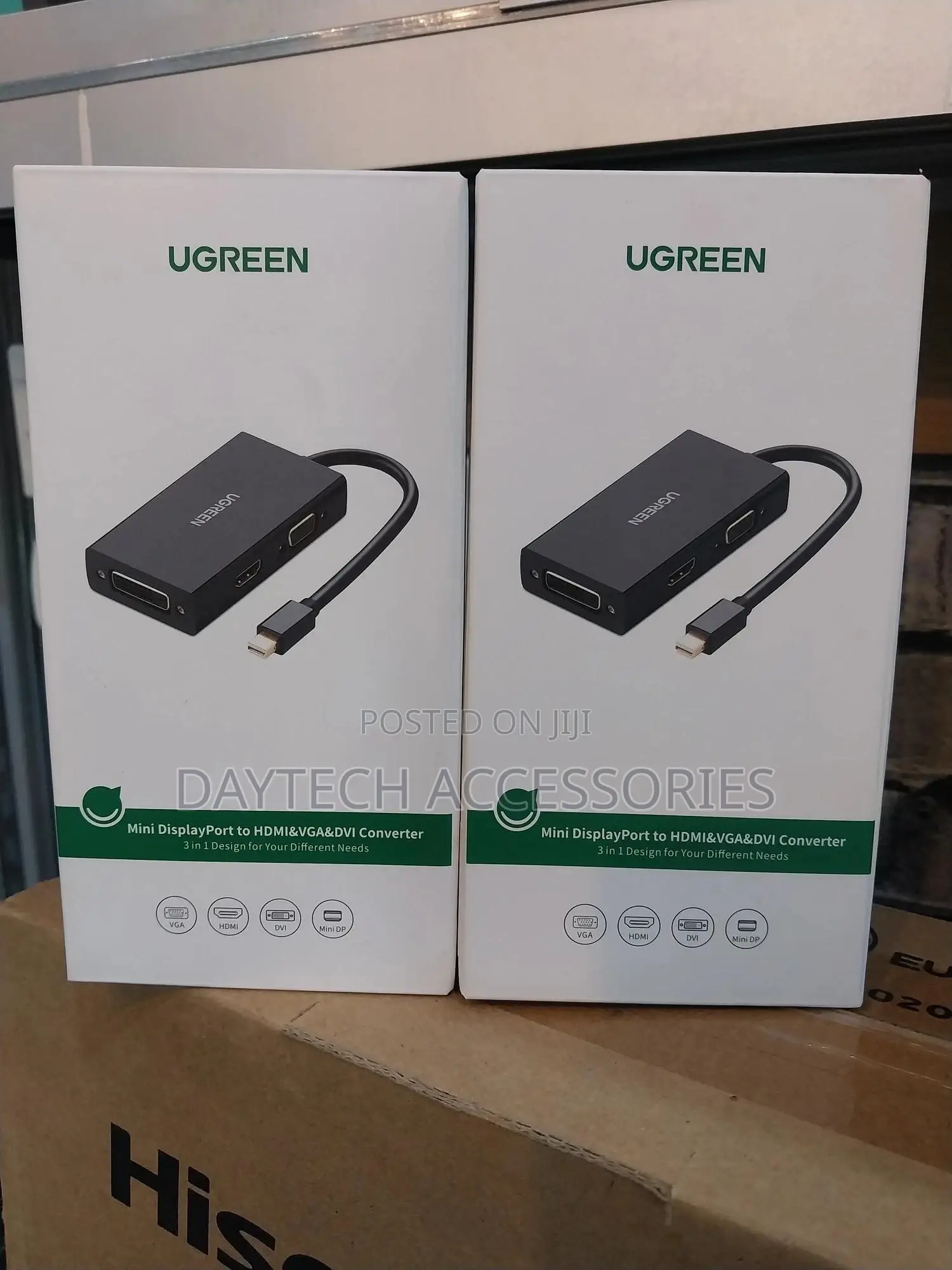 Ugreen Mini Displayport to Hdmi/Vga/Dvi Converter (Black) – Md114
