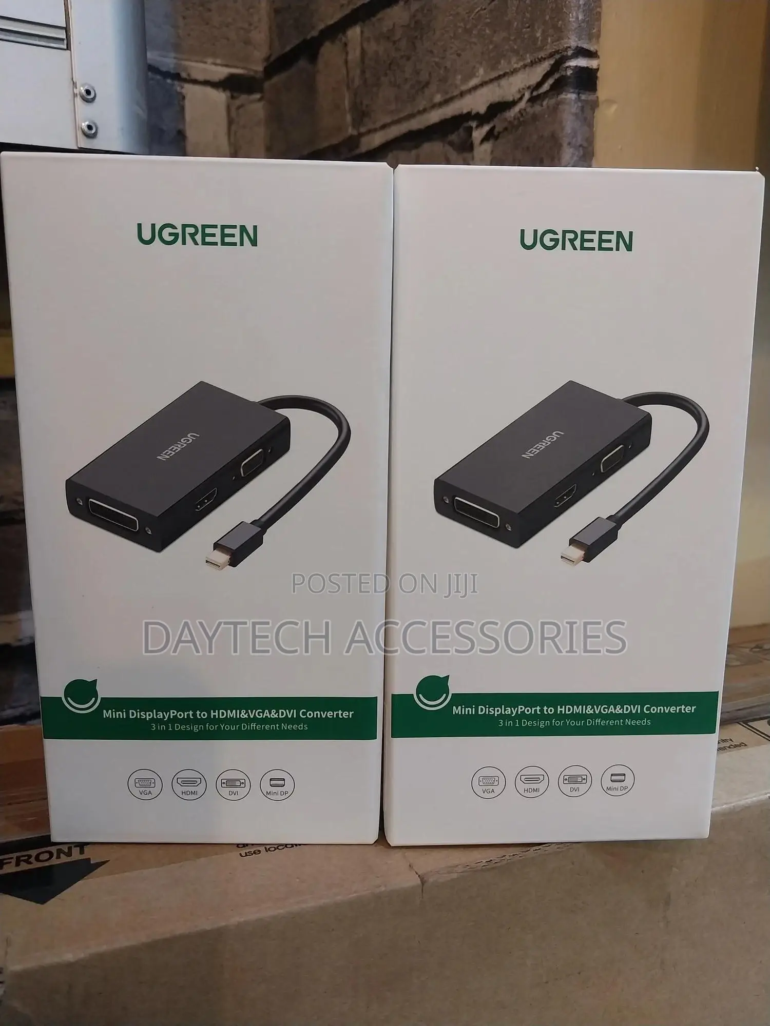 Ugreen Mini Displayport to Hdmi/Vga/Dvi Converter (Black) – Md114